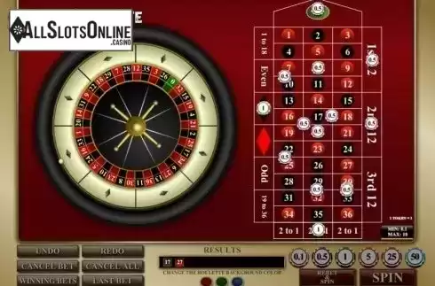 Game Screen. Easy Roulette (iSoftBet) from iSoftBet
