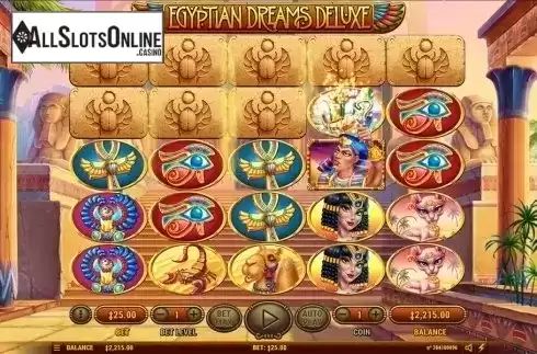 Unlock feature screen 2. Egyptian Dreams Deluxe from Habanero