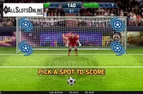 Bonus game. Football: Champions Cup from NetEnt