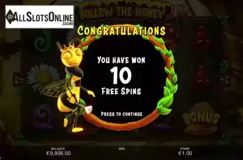 Free Spins Win Screen 2
