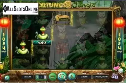 Win Screen . Fortunes of the Jungle from ReelNRG