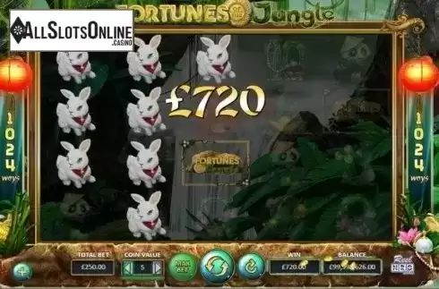 Win Screen 2. Fortunes of the Jungle from ReelNRG