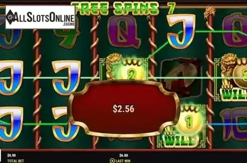 Free Spins GamePlay Screen