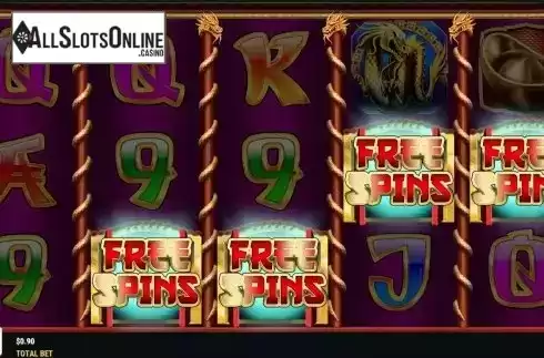 Free Spins Win Screen