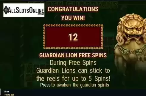 Free Spins Win Screen 2