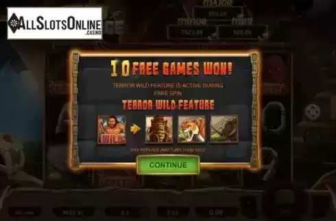 Free Spins screen 2