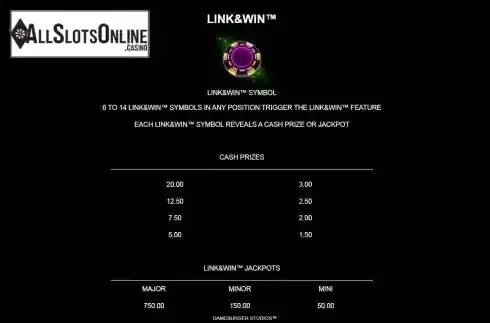 Link and win screen