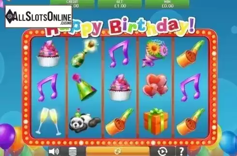 Reel Screen. Happy Birthday Jackpot from Eyecon