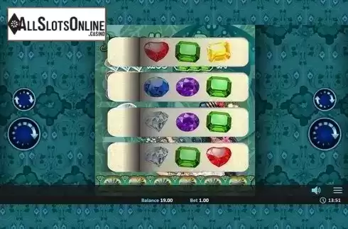 Game Screen. Jewellery Box Pull Tab from Realistic