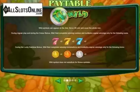 Paytable 2. Lucky 7 (Espresso Games) from Espresso Games