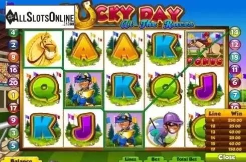 Win Screen . Lucky Day at the Races from Pragmatic Play
