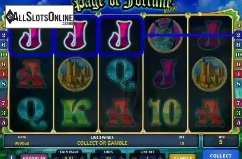 Screen 2. Page of Fortune Deluxe from Zeus Play