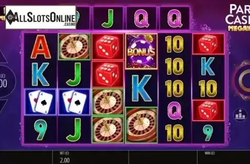 Reel Screen. Party Casino Megaways from Blueprint