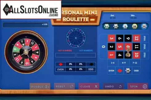 Win Screen. Personal Mini Roulette from Smartsoft Gaming