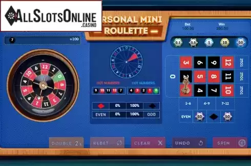 Win Screen 2. Personal Mini Roulette from Smartsoft Gaming