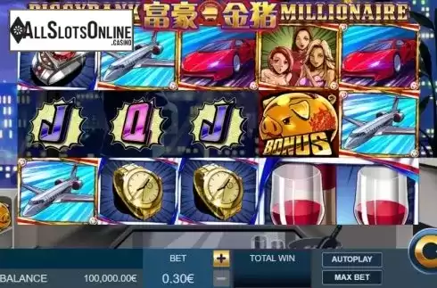 Reel Screen. Piggy Bank Millionaire from Gamatron