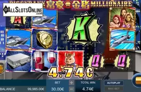 Win Screen 2. Piggy Bank Millionaire from Gamatron