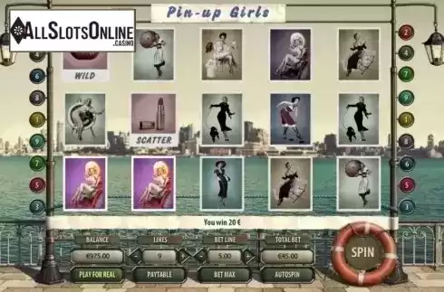 Win Screen. Pin Up Girls (GameScale) from GameScale