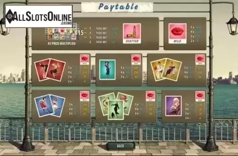 Paytable. Pin Up Girls (GameScale) from GameScale
