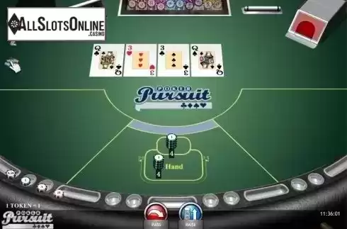 Game Screen. Poker Pursuit (iSoftBet) from iSoftBet