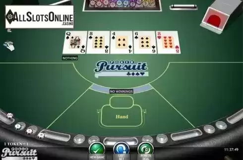 Game Screen. Poker Pursuit (iSoftBet) from iSoftBet