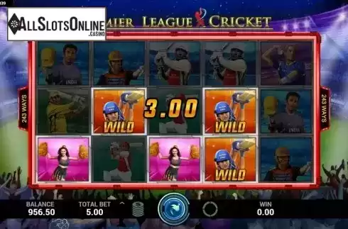 Win Screen 3. Premier League Cricket from Indi Slots
