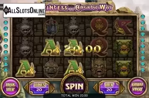 Win Screen. Princess of Angkor Wat from Vela Gaming