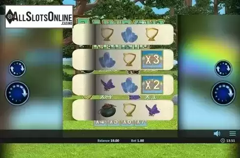 Game Screen. Rainbow Magic Pull Tab from Realistic