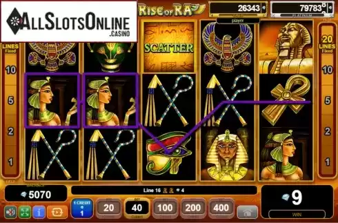 Win Screen 2. Rise of Ra: Egypt Quest from EGT