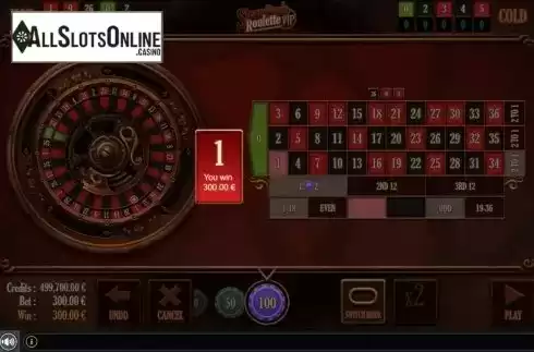 Win screen 2. Steampunk Roulette VIP from GAMING1