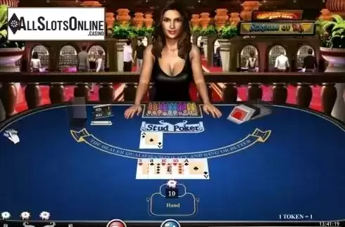 Game Screen. Stud Poker 3D (iSoftBet) from iSoftBet