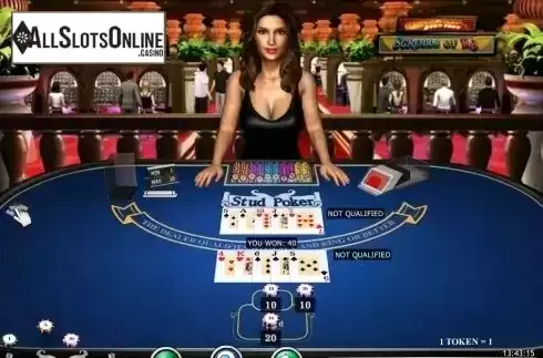 Game Screen. Stud Poker 3D (iSoftBet) from iSoftBet