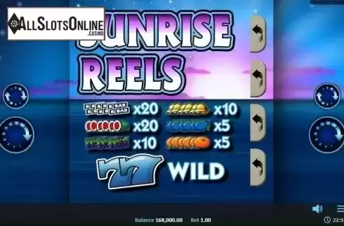 Game Screen 1. Sunrise Reels Pull Tab from Realistic