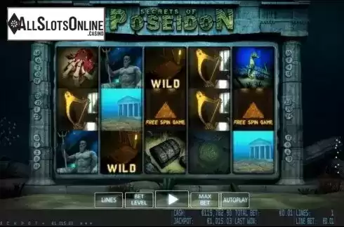 Game reels. Secrets of Poseidon HD from World Match