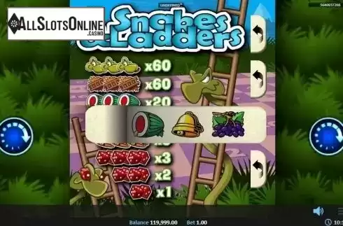 Game Screen 2. Snakes Ladders Pull Tab from Realistic