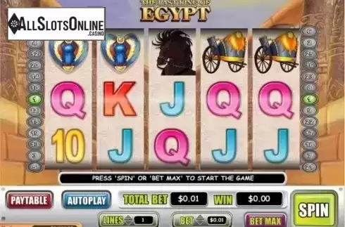Game Workflow screen. The Last King of Egypt from Bwin.Party