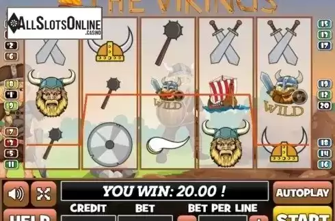 Win Screen. The Vikings (PlayPearls) from PlayPearls