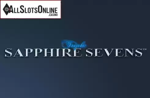 Seven Sapphire Sevens. Triple Sapphire Sevens from Spin Games