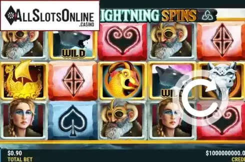 Reel Screen. Viking Lightning Spins from Slot Factory