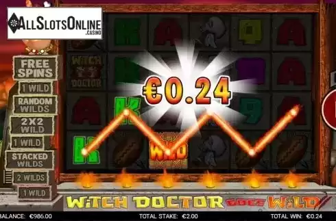 Win Screen 1. Witch Doctor Goes Wild from CORE Gaming