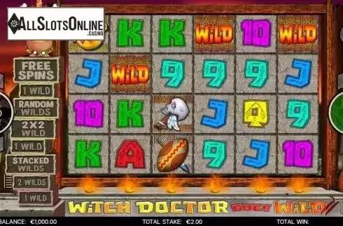 Reel Screen. Witch Doctor Goes Wild from CORE Gaming