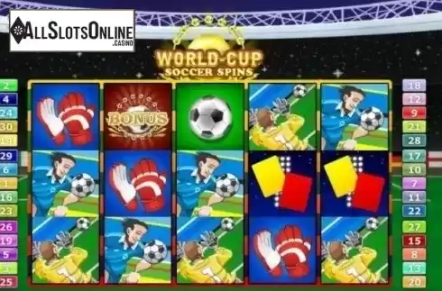 Game Workflow screen. World-Cup Soccer Spins from GamesOS