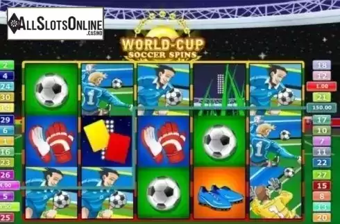 Win Screen 2. World-Cup Soccer Spins from GamesOS