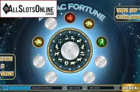 Game Screen 2. Zodiac Fortune Scratch from Pariplay