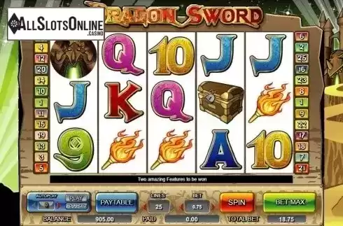 Game Workflow screen. Dragon Sword from Amaya