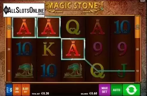 Win screen. Magic Stone (Bally Wulff) from Gamomat