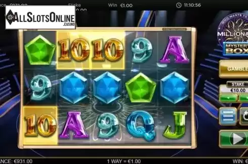 Win Screen 1. Who Wants to Be a Millionaire Mystery Box from Big Time Gaming