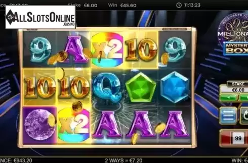 Win Screen 5. Who Wants to Be a Millionaire Mystery Box from Big Time Gaming