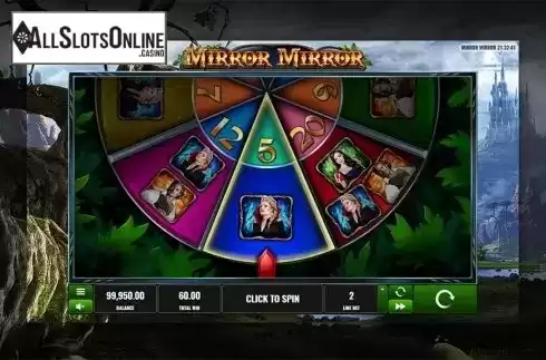 Bonus game screen. Mirror Mirror (Playreels) from Playreels
