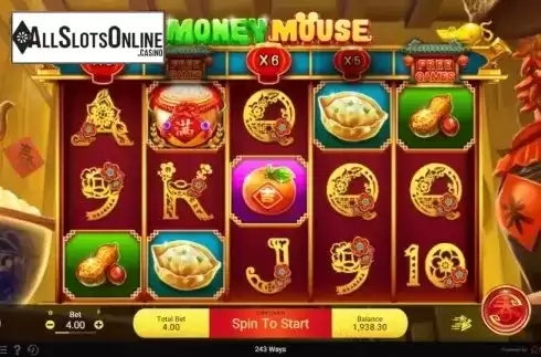 Reel Screen. Money Mouse (Spadegaming) from Spadegaming